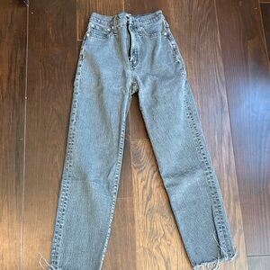 Madewell Women's Straight Leg Black/  Gray Jeans